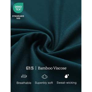 Conjunto de Pijama de Bambú y Viscosa Personalizado para Hombre, Manga Corta, Cuello Redondo, Ropa de Dormir con Bolsillos, Suave, Transpirable y Cómodo - Product Image 5