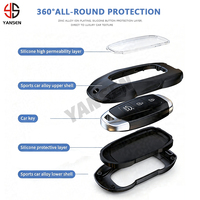 Housse de clé intelligente en alliage de zinc de style supercar anti-rayures pour Hyundai Santa Fe Tucson 2022 NEXO NX4 Atos Solaris Prime 2021