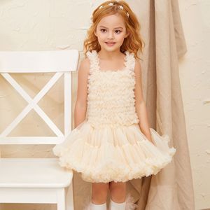 Vestidos de Tul Rosa para Bebé, Diseño de Tutú Pomposo para Fiesta de Cumpleaños, Ropa de Fiesta para Recién Nacida, Tul Suave con Volantes, Vestido de <span class=keywords><strong>Princesa</strong></span> para Niña - Product Image 1