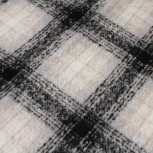 Whosale Textile Factory High Quality Fashion Customizable 100 Polyester Brown Light Blue Tartan Plaid Check Tweed Fabric