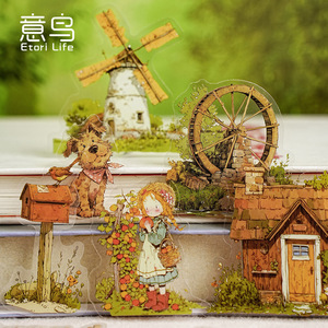 15แผ่น/แพ็คฝันการเดินทางชุดรูปแบบเทพนิยายสติกเกอร์แพ็คการ์ตูนวารสารภาพปะติดวัสดุตกแต่ง - Product Image 2