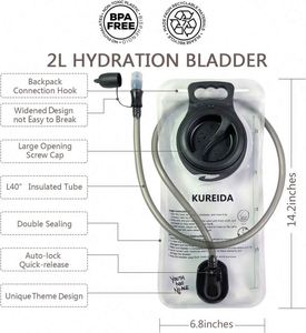 Réservoir d'hydratation Camelbak 2 L anti-fuite, sans BPA, à large ouverture, avec poche à eau intégrée - Product Image 2