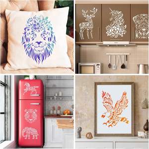 Pochoirs de peinture animalière personnalisés découpés au laser pour la peinture en aérosol fabrication de pochoirs d'artisanat adhésifs en plastique réutilisables - Product Image 4