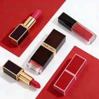Lápiz Labial de Lujo con Logotipo Personalizado, Bajo Pedido Mínimo, Marca Privada, Impermeable, Alta Pigmentación, Vegano, Mate, Rojo, Venta al por Mayor