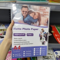 Kertas Foto Matte A4 Grosir Pabrik Lapis Ganda Anti Silau 100 Lembar/Pak Kertas Foto Matte untuk Semua Printer Inkjet