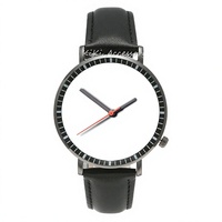 Montre personnalisée avec logo photo pour couple, homme/femme/unisexe, montre à quartz simple de luxe, boîtier en alliage, bracelet en cuir pour B2B