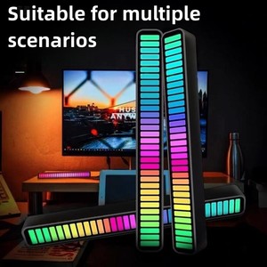 New RGB Âm Nhạc Điều Khiển Âm Thanh Ánh Sáng Ứng Dụng Điều Khiển Pickup Giọng Nói Kích Hoạt Nhịp Điệu Đèn Màu Sắc Môi Trường Xung Quanh <span class=keywords><strong>LED</strong></span> Thanh Ánh Sáng Môi Trường Xung Quanh - Product Image 4