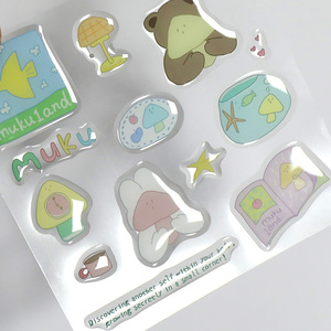 <span class=keywords><strong>Pegatina</strong></span> de PVC Personalizada con Diseño de Gota de Cristal para Teléfono Móvil, con Resistencia a la Temperatura y Adhesivo Ecológico - Product Image 1