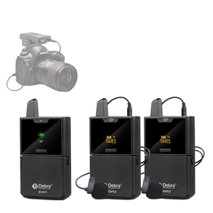 Piccolo ape C in metallo senza fili Lavalier microfono a condensatore interviste all'aperto Live Streaming Video Shooting per fotocamera DSLR telefono - Product Image 6