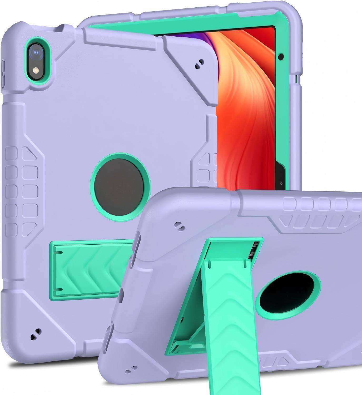 Púrpura + verde menta