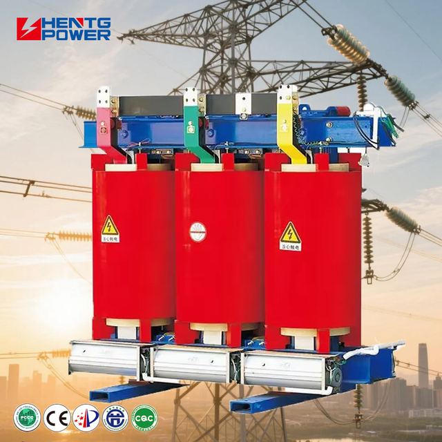 HENTG 100-200kVA Three Phase Aluminum Winding Dry Type Power Transformer CE for 240V/230V/15kV Input