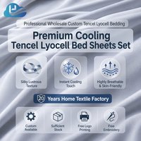 Parure de draps en tissu Lyocell naturel, certifiée OEKO-TEX et approuvée GOTS, 400TC, tissage estival, confort rafraîchissant