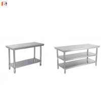 Meja Kerja Dapur Berkualitas Tinggi 600*400*800-150- Stainless Steel