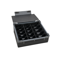 Boîte de rangement en plastique ondulé ESD PP avec couvercle et diviseurs, taille personnalisée avec cadre renforcé pour l'emballage de composants électroniques