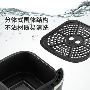 หม้อทอดไร้น้ำมัน Buerk 6 ลิตร ทรงสี่เหลี่ยม เซรามิกเคลือบกันติด ทำความสะอาดง่าย พร้อมหน้าจอควบคุมอัจฉริยะและระบบกวนอัตโนมัติ - Product Image 1