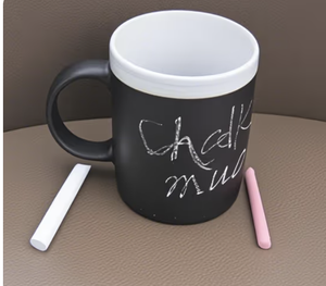 <span class=keywords><strong>Taza</strong></span> de tiza de cerámica grabable <span class=keywords><strong>con</strong></span> mensaje de <span class=keywords><strong>pizarra</strong></span> personalizada creativa, regalo para niños, <span class=keywords><strong>taza</strong></span> negra mate 10z - Product Image 3