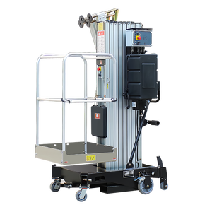 थोक पोर्टेबल ट्रॉली पैलेट एल्यूमीनियम काम डबल मस्तूल एल्यूमीनियम लिफ्ट लिफ्ट - Product Image 4