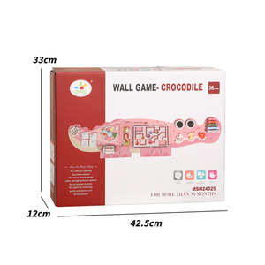 Jeu de labyrinthe mural en bois en forme de crocodile pour enfants, jouet éducatif de 4 à 6 ans - Product Image 3