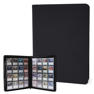 Classeur de cartes <span class=keywords><strong>à</strong></span> collectionner JUZI personnalisé <span class=keywords><strong>à</strong></span> 16 pochettes, étanche, écologique, en PU, avec fermeture éclair, pour 1024 cartes, <span class=keywords><strong>album</strong></span> de <span class=keywords><strong>timbres</strong></span> et de photos - Product Image 6