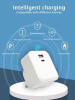 Usine originale en gros voyage 20W type-c chargeur PD chargeur rapide prise britannique adaptateur USB pour iPhone 14 USB-C adaptateur secteur
