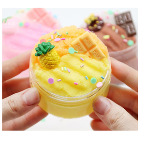 M031 ciambella cioccolato fragola ananas nuvola melma argilla colorata bomboniere crepa uno scherzo per bambini e adulti - Product Image 1