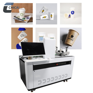 Imprimante jet d'encre automatique à passage unique Chicai, 4 couleurs, haute vitesse, 40 m/min, réservoir d'encre rechargeable, impression de gobelets en papier finis - Product Image 5