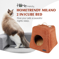 Großhandel Beruhigendes Katzenwürfelbett Hochdichter Schaumstoff Abnehmbarer Bezug Haustierbett Weiches Katzenhaus