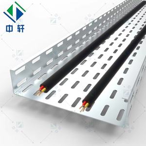 Plateau de câblage industriel perforé en <span class=keywords><strong>acier</strong></span> galvanisé/inox robuste et personnalisable, capacité de charge de 300 kg/m pour câbles - Product Image 4