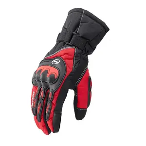 Guantes de motocicleta impermeables, cálidos y resistentes al viento, para invierno