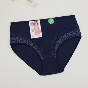 Big Butt <span class=keywords><strong>Fat</strong></span> Women 3xl 4xl 5xl Plus Size Puur Katoenen Mama Slipje Met Kanten Huid Gezond Hoogbouw Ondergoed Volledig Slips - Product Image 3