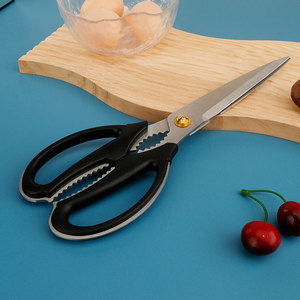 Kitchen <b>Scissors</b> Stainless Steel 8 In Sharp Multi Functional Food Cutting Tool For <b>Meat</b> Bone Fish Chicken Barbecue Use - Product Image 4