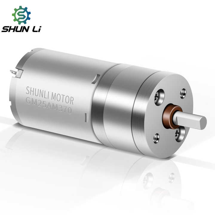 12V DC High Torque Gear Motor - 60 RPM, 25mm Shaft, Powerful Reduction Motor For DIY Projects
