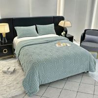 Couverture en taffetas double face super douce et en polaire sherpa, épaisse, chaude, pliable pour l'hiver, pour le salon, la chambre à coucher, le bureau