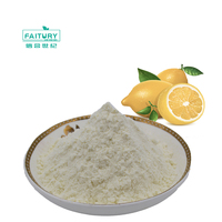 Faitury Supply Poudre de saveur de citron biologique Poudre de jus de fruits de citron Poudre de citron lyophilisée
