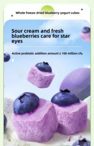 Zhongbao 동결 건조 과일 간식 신선한 FD 블루 베리 칩 달콤한 노란색 복숭아 조각 망고 대량 건조 30g - Product Image 5