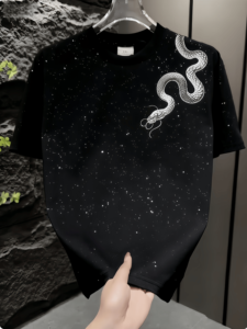 Camiseta para Hombre 2026, 100% Algodón, <span class=keywords><strong>Sudadera</strong></span> con Capucha Personalizada con Diseño de Parche Bordado Estilo Urbano de Siete Puntos - Product Image 3