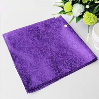 Serviette en tissu jacquard polyester de qualité supérieure 48x48cm, pliable, carrée, pour la décoration de table d'hôtel, de mariage, de banquet ou de restaurant