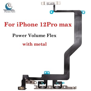New Điện Flex Với Kim Loại Chủ Sửa Chữa Phụ Tùng Cho <span class=keywords><strong>Iphone</strong></span> 12 13 Mini 11 12 13 14 Pro Max 8 7 Câm Chuyển Đổi Điện Khối Lượng Nút Flex - Product Image 3