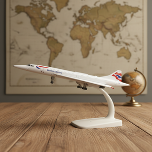 Modèle d'avion en métal moulé sous pression British Airways <span class=keywords><strong>Concorde</strong></span> de 20 cm avec trains d'atterrissage - Product Image 6