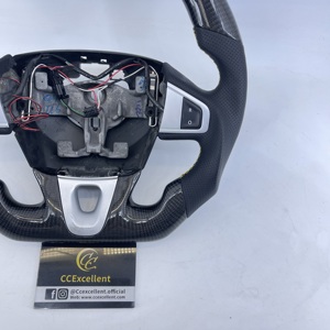 Volant en fibre de carbone de haute qualité, professionnel, neuf, avec éclairage LED pour Renault <span class=keywords><strong>Mégane</strong></span> / Scénic - Product Image 3
