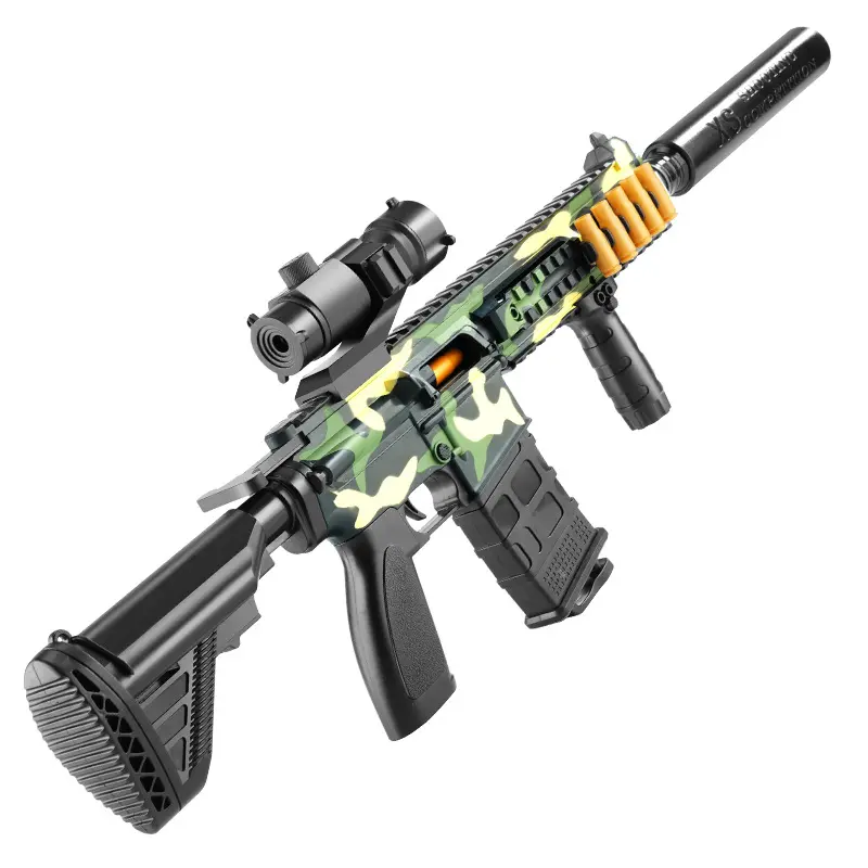 2023 M416 shell de eyección de bala suave pistola de expulsando gel blaster awm nerf glock pistola de bala suave para niños petardo