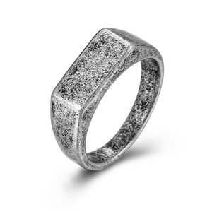 Popular Unisex Personalized Jewellery Gold Plated Stainless Custom Engraved <b>Blank</b> <b>Rings</b> Jewelry for Men Women - Product Image 6