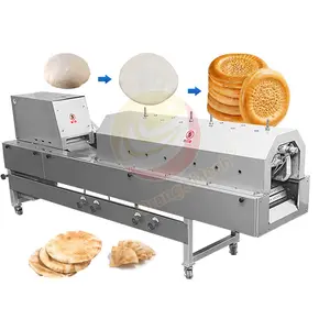 Commercial Fully Automatic Flat Bread Press and Oven Tortilla Maker Roti Chapati Make Machine