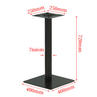 Pied de table simple en fer forgé, style moderne et minimaliste, finition électrolytique et vernis, vente en gros directe usine Chine