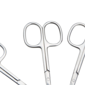 Ciseaux en acier inoxydable poli miroir à pointe incurvée pour les poils des sourcils, du nez et la couture, <span class=keywords><strong>tondeuse</strong></span> à poils du nez pour hommes - Product Image 6