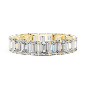 Nuevo Anillo de Eternidad Completo con Diamantes de Corte Esmeralda Certificados por IGI, con 20 Diamantes, 6 CTW, Oro de 18K, para Boda - Product Image 5