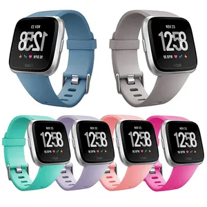 Dây Đeo Đồng Hồ Tương Thích Với Fitbit Versa 2 Dây Đeo Cổ Tay Thể Thao Thay Thế Mềm Phụ Kiện Dây Đồng Hồ Cho Fitbit Vers2