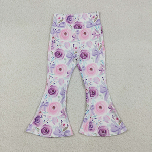Pantalons de yoga à pattes d'éléphant pour bébés filles - Product Image 5