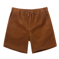 Velours côtelé doux hommes Shorts en gros personnalisé toile tissu 1 pièce décontracté impression numérique motif impression conseil Shorts tricoté