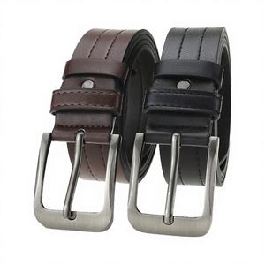 Ceinture en cuir PU pour homme avec logo personnalisé, 120 cm, boucle à ardillon en alliage, écologique, fabrication décontractée, Pakistan, vente en gros Ned Design Factory - Product Image 2